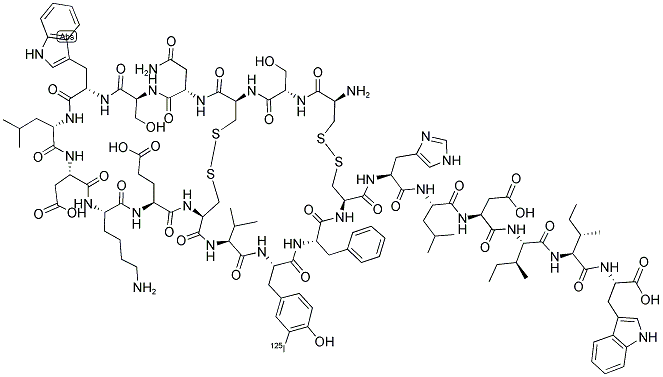 ([125I]-TYR)-VASOACTIVE INTESTINAL CONTRACTOR PEPTIDE (VIC) (MOUSE) Struktur