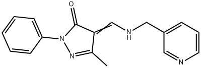 5-METHYL-2-PHENYL-4-([(3-PYRIDINYLMETHYL)AMINO]METHYLENE)-2,4-DIHYDRO-3H-PYRAZOL-3-ONE Struktur