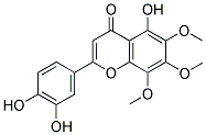 5,3',4'-TRIHYDROXY-6,7,8-TRIMETHOXYFLAVONE Struktur