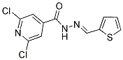 N'4-(2-THIENYLMETHYLIDENE)-2,6-DICHLOROPYRIDINE-4-CARBOHYDRAZIDE Struktur