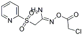 O1-(2-CHLOROACETYL)-2-(2-PYRIDYLSULFONYL)ETHANEHYDROXIMAMIDE Struktur