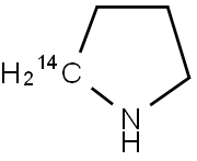 PYRROLIDINE, [2-14C] Struktur