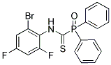 N-(2-BROMO-4,6-DIFLUOROPHENYL)OXO(DIPHENYL)PHOSPHORANECARBOTHIOAMIDE Struktur