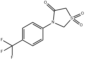 3-[4-(TRIFLUOROMETHYL)PHENYL]-1LAMBDA6,3-THIAZOLANE-1,1,4-TRIONE Struktur