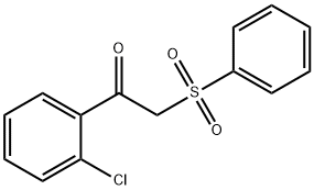 1-(2-CHLOROPHENYL)-2-(PHENYLSULFONYL)-1-ETHANONE Struktur