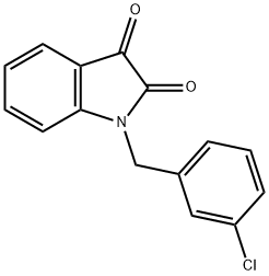 1-(3-CHLOROBENZYL)-1H-INDOLE-2,3-DIONE Struktur