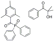 DIPHENYL(2,4,6-TRIMETHYLBENZOYL)PHOSPHINE OXIDE/2-HYDROXY-2-METHYL-PROPIOPHENONE Struktur