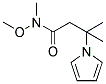 N-METHOXY-N-METHYL-B,B-DIMETHYL-1-PYRROLEPROPANAMIDE Struktur