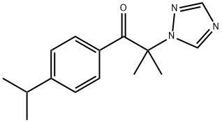 2-METHYL-1-(4-(ISOPROPYL)PHENYL)-2-(1,2,4-TRIAZOLYL)PROPAN-1-ONE Struktur