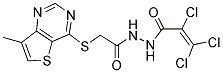 N'1-(2,3,3-TRICHLOROACRYLOYL)-2-[(7-METHYLTHIENO[3,2-D]PYRIMIDIN-4-YL)THIO]ETHANOHYDRAZIDE Struktur