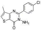 3-AMINO-2-(4-CHLOROPHENYL)-7-METHYL-3,4-DIHYDROTHIENO[3,2-D]PYRIMIDIN-4-ONE Struktur