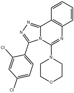 3-(2,4-DICHLOROPHENYL)-5-MORPHOLINO[1,2,4]TRIAZOLO[4,3-C]QUINAZOLINE Struktur