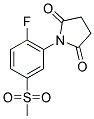 1-[2-FLUORO-5-(METHYLSULPHONYL)PHENYL]PYRROLIDINE-2,5-DIONE Struktur