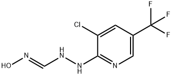 N'-[3-CHLORO-5-(TRIFLUOROMETHYL)-2-PYRIDINYL]-N''-HYDROXYIMINOFORMIC HYDRAZIDE Struktur