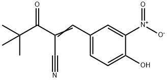 2-(2,2-DIMETHYLPROPANOYL)-3-(4-HYDROXY-3-NITROPHENYL)PROP-2-ENENITRILE Struktur