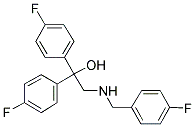 2-[(4-FLUOROBENZYL)AMINO]-1,1-BIS(4-FLUOROPHENYL)-1-ETHANOL Struktur