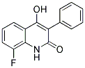 8-FLUORO-4-HYDROXY-3-PHENYLQUINOLIN-2(1H)-ONE Struktur