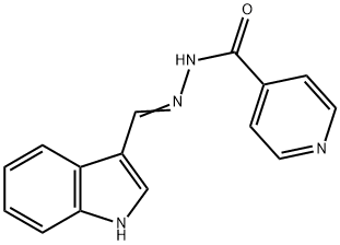 N-(3-INDOLYLMETHYLENE)-ISONICOTINIC HYDRAZONE Struktur