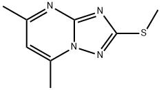 5,7-DIMETHYL-2-(METHYLSULFANYL)[1,2,4]TRIAZOLO[1,5-A]PYRIMIDINE Struktur