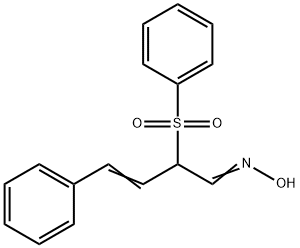 4-PHENYL-2-(PHENYLSULFONYL)-3-BUTENAL OXIME Struktur