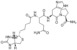 BIOTIN-GLN-HIS-PRO-NH2 Struktur