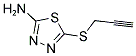 2-AMINO-5-(PROPYNYLTHIO)-1,3,4-THIADIAZOLE Struktur