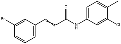 3-(3-BROMOPHENYL)-N-(3-CHLORO-4-METHYLPHENYL)ACRYLAMIDE Struktur