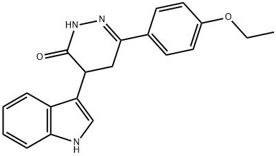 3-(4-ETHOXYPHENYL)-5-INDOL-3-YL-1H,4H,5H-1,2-DIAZIN-6-ONE Struktur