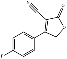 4-(4-FLUOROPHENYL)-2-OXO-2,5-DIHYDRO-3-FURANCARBONITRILE Struktur