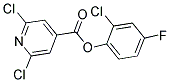 2-CHLORO-4-FLUOROPHENYL 2,6-DICHLOROISONICOTINATE Struktur