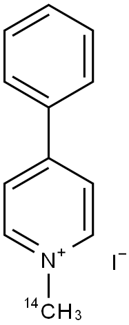 METHYL-4-PHENYLPYRIDINIUM IODIDE, 1-, [METHYL-14C] Struktur