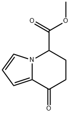 8-OXO-5,6,7,8-TETRAHYDRO-INDOLIZINE-5-CARBOXYLIC ACID METHYL ESTER Struktur