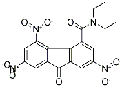 N4,N4-DIETHYL-2,5,7-TRINITRO-9-OXO-9H-FLUORENE-4-CARBOXAMIDE Struktur