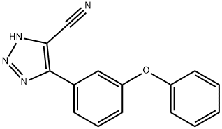 4-(3-PHENOXYPHENYL)-1H-1,2,3-TRIAZOLE-5-CARBONITRILE Struktur