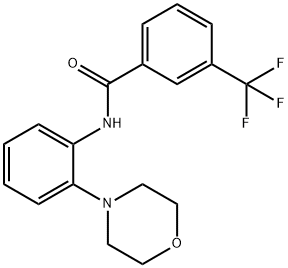 N-(2-MORPHOLINOPHENYL)-3-(TRIFLUOROMETHYL)BENZENECARBOXAMIDE Struktur