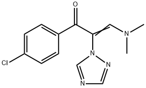 1-(4-CHLOROPHENYL)-3-(DIMETHYLAMINO)-2-(1H-1,2,4-TRIAZOL-1-YL)-2-PROPEN-1-ONE Struktur