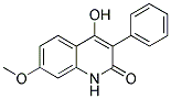 3-PHENYL-4-HYDROXY-7-METHOXYQUINOLIN-2-ONE Struktur