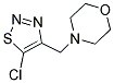 4-[(5-CHLORO-1,2,3-THIADIAZOL-4-YL)METHYL]MORPHOLINE Struktur