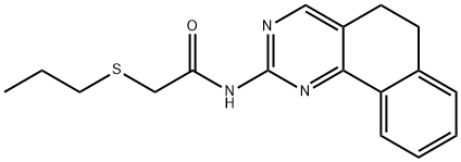 N-(5,6-DIHYDROBENZO[H]QUINAZOLIN-2-YL)-2-(PROPYLSULFANYL)ACETAMIDE Struktur