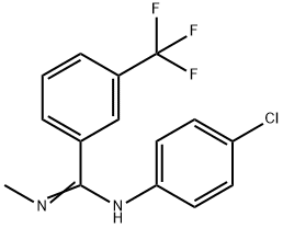 N-(4-CHLOROPHENYL)-N'-METHYL-3-(TRIFLUOROMETHYL)BENZENECARBOXIMIDAMIDE Struktur