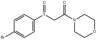 2-[(4-BROMOPHENYL)SULFINYL]-1-MORPHOLINO-1-ETHANONE Struktur