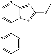 2-(METHYLSULFANYL)-7-(2-PYRIDINYL)[1,2,4]TRIAZOLO[1,5-A]PYRIMIDINE Struktur