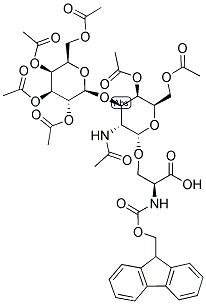 FMOC-L-SER(GAL(1->3)GALNAC)-OH Struktur