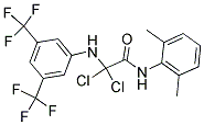 N1-(2,6-DIMETHYLPHENYL)-2,2-DICHLORO-2-[3,5-DI(TRIFLUOROMETHYL)ANILINO]ACETAMIDE Struktur