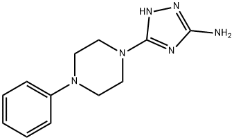 5-(4-PHENYLPIPERAZINO)-1H-1,2,4-TRIAZOL-3-AMINE Struktur