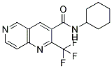 N-CYCLOHEXYL-2-(TRIFLUOROMETHYL)-1,6-NAPHTHYRIDINE-3-CARBOXAMIDE Struktur