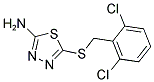 5-(2,6-DICHLORO-BENZYLSULFANYL)-[1,3,4]THIADIAZOL-2-YLAMINE Struktur