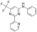 N-PHENYL-2-(2-PYRIDINYL)-6-(TRIFLUOROMETHYL)-4-PYRIMIDINAMINE Struktur