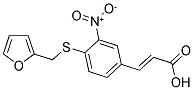 3-(4-[(2-FURYLMETHYL)THIO]-3-NITROPHENYL)ACRYLIC ACID Struktur