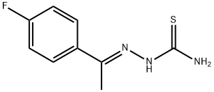 2-[(E)-1-(4-FLUOROPHENYL)ETHYLIDENE]-1-HYDRAZINECARBOTHIOAMIDE Struktur